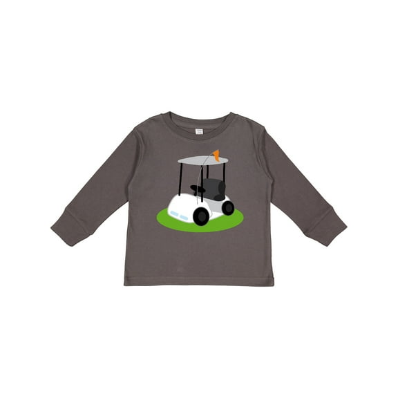 Inktastic Golf Cart Golfing Boys or Girls Long Sleeve Toddler T-Shirt