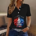 thumbnail image 2 of Trgacdwlo 1776-2026 4th of July Womens Golf Polo Shirt Freedom 250th Anniversary USA Shirt Short Sleeve Golf Shirts Women, 2 of 6