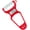 Red, variant on The Kosher Cook, Stainless Steel Potato Y Vegetable Peelers - Red