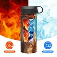 thumbnail image 6 of Honeii Cartoon Cloud Puppy Print 18 oz Insulated Water Bottle with Straw Lid, Stainless Steel Sports Water Bottles, Double Walled Vacuum, Leak Proof, 6 of 8