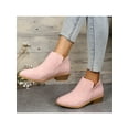 thumbnail image 6 of Wazshop Women Chelsea Boot Mid Top Short Bootie Slip On Ankle Boots Nonslip Round Toe Shoes Ladies Waterproof Breathable Pink 8.5, 6 of 9