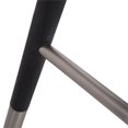 thumbnail image 3 of Clara Backless Modern 26" Grey Faux Leather Bar Stool, 3 of 7