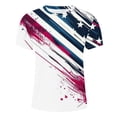 thumbnail image 4 of cllios 4th of July Shirts Men Patriotic Red White and Blue Graphic Tees Big and Tall Slim-fit Crewneck Top Fitness Gym Short Sleeve T Shirt, 4 of 5