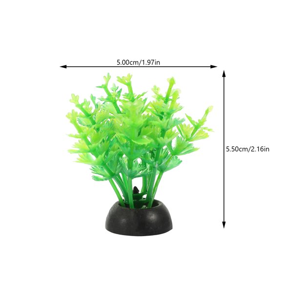 HEALEEP 20Pcs Plastic Aquarium Plants for Betta Fish Tank Decor Realistic Tank Decoration