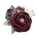 thumbnail image 2 of Flor de cinta para el ojal de hecha a mano para la decoración del novio y los de cena , burdeos Vino Nuevo BLESIY Ramillete de rosas, 2 of 8