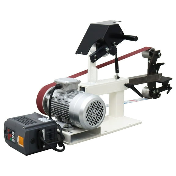 INTSUPERMAI Belt Sander 72inch with Variable-speed Control Belt Grinder with Three Grinding Wheels