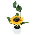 thumbnail image 3 of MasteelfCA Artificial Sunflower Pot Artificial Fake Sunflower with Pot Sunflower Bonsai Decor, 3 of 7