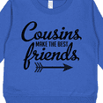 thumbnail image 3 of Inktastic Cousins Make the Best Friends with Arrow Toddler Sweatshirt, 3 of 4