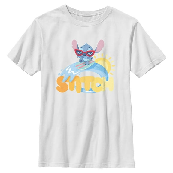 Boys Lilo & Stitch Alien Surfing T Shirt