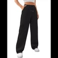 thumbnail image 1 of Pantalones Deportivos Holgados de Otoño para Mujer, de Pierna y Rectos, con Forro . Negro XL, 1 of 6