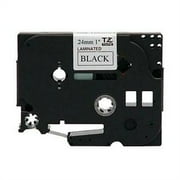 Brother 1 Inch x 26.2 Feet Black on White for P-Touch (TZ251) TZ-251