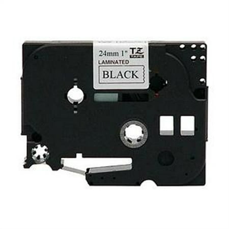 Brother 1 Inch x 26.2 Feet Black on White for P-Touch (TZ251) TZ-251