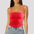 thumbnail image 3 of Mittory Women Sleeveless Tank Crop Top Square Neck Ruched Bustier Backless Strappy Tanks Going Out Tops, 3 of 3