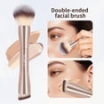 thumbnail image 4 of Brochas de maquillaje MAANGE Foundation, 2 unidades, doble punta, color dorado, 4 of 7