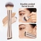 thumbnail image 4 of Brochas de maquillaje MAANGE Foundation, 2 unidades, doble punta, color dorado, 4 of 7
