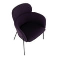 thumbnail image 7 of LumiSource Milan Chairs, Purple Noise/Black, Set Of 2 Chairs, 7 of 7