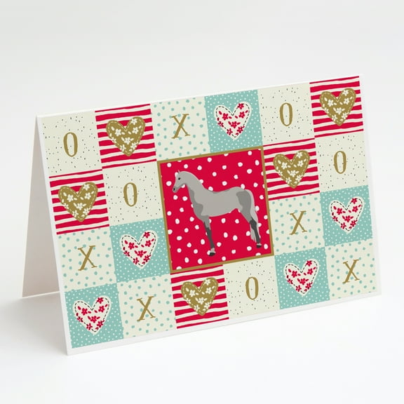 Orlov Trotter Horse Love Greeting Cards and Envelopes Pack of 8