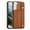 Brown, variant on Allytech Slim Case for Samsung Galaxy S24 Plus with Portable Wristband & Card Slots, Premium PU Leather Kickstand Shockproof Drop Protection Anti-Scratch Case for Women Men - Blue