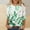 Green, variant on Blczomt Womens Tops Clearance Under $10 3/4 Sleeve Loose Graphic Green Tees Fashion Spring Casual Crewneck Womens Blouse