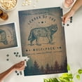 thumbnail image 2 of Lantern Press 1000 Piece Jigsaw Puzzle, The Pacific Northwest, Live Fearless like Leader of the Wolf pack, 2 of 5