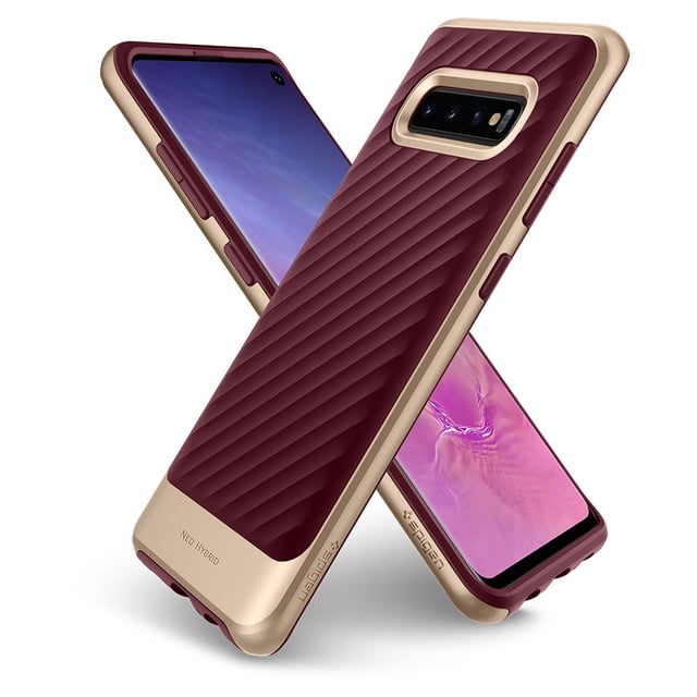 Funda Neo hybrid para Sansung galaxi S10 Burgundy Spigen Spiggen original