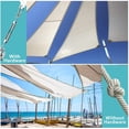 thumbnail image 5 of Shade Sail Hardware, 6 Inch 304 Marine Grade Stainless Steel Sun Shade Hardware Kit for Triangle/Rectangle/Square Sun Shade Sails Installation (40 PCS) B, 5 of 5