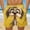 Yellow, variant on BRGZLK Mens Beach Shorts Summer Drawstring Waist Funny Cute Expression Of Puppy Print Summer Swim Trunks Novelty Beachwear Sports Vacation Shorts with Pockets