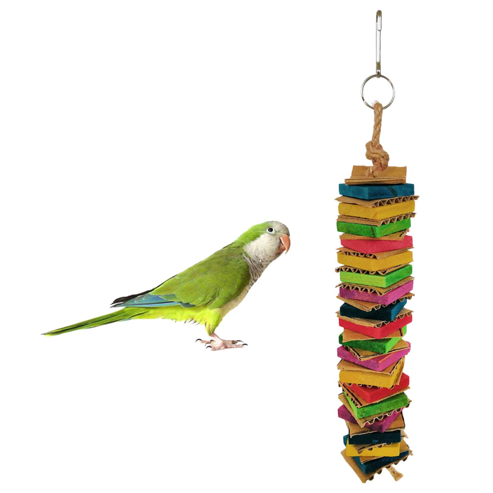 Bird Chewing Toys Parrot Natural PineCones and Wood Foraging Toys，Pet Bird  Birdcages Hanging Tearing Toys for Parakeet Cockatiel Conure African Grey  Lovebirds Budgies Cockatoos (S: Length=16cm/6.3) price in Saudi Arabia