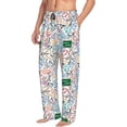 thumbnail image 5 of Cauagu Back To School Mens Pajama Pants Sleep & Lounge Pants,PJ Bottoms with Pockets-Small, 5 of 7