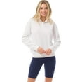 thumbnail image 5 of MixMatchy Women's Solid Cozy Half Zip-Up Pullover Sweater Top, 5 of 7