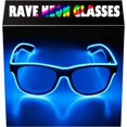 thumbnail image 1 of Gafas de sol LED Aquat RB01 con luz EL Wire Neon Rave, 1 of 7
