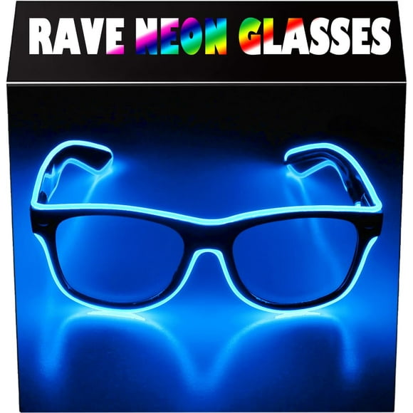 Gafas de sol LED Aquat RB01 con luz EL Wire Neon Rave