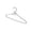 Silver, variant on Pearl Hangers with Bow, Wedding Dress and Evening Gown Princess Fairy Style Clothes Hanger, 15.5x8.8 Inches