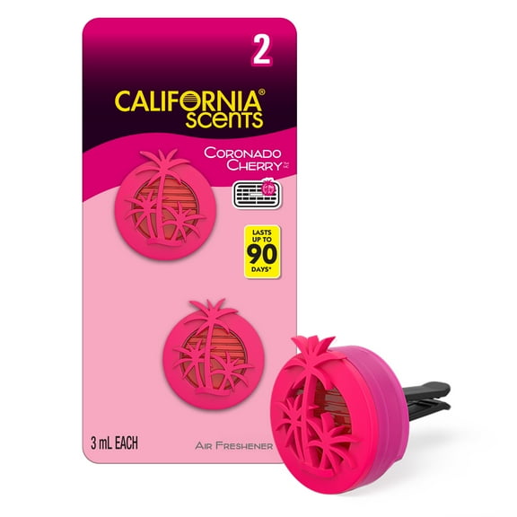 California Scents Coronado Cherry Mini Diffuser Air Freshener Multi-Pack (2-Pack)