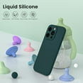 thumbnail image 2 of KOMI Compatible with iPhone 16 Pro Case with 2 x Screen Protector, Shockproof Liquid Silicone Cover, Drop Protection Phone Case for iPhone 16 Pro, Olive Green, 2 of 6