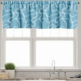 thumbnail image 3 of Ambesonne Train Track Valance & Curtain, Swirl Railroads, 55"x36", Blue Pale Blue White, 3 of 7