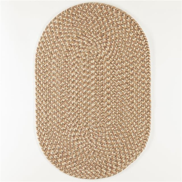 Rhody Rug CD56R024X036 2 x 3 ft. Camden Tweed Oval Rug, Natural