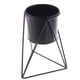 thumbnail image 5 of Soporte Adorno Oficina, Jardinería Familiar, Decoración de Un negro Sunnimix Soporte de metal para plantas, 5 of 8