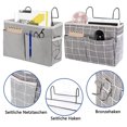 thumbnail image 3 of Clutter Sorting Storage Bag, Multifunctional Organizer with Pockets for Bedside, Living Room, Dormitory (2 Pieces), 3 of 6