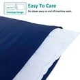thumbnail image 2 of Ntbay 12 Pack Microfiber King Ultra Soft Pillowcases with Envelope Closure, Wrinkle, Fade and Stain Resistant Pillowcase Set, 20" x 36", Navy Blue, 2 of 5