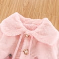 thumbnail image 5 of FRSASU Toddler Baby Girls Winter Faux Furs Cape Windproof Coat Warm Cloak Pink L\8, 5 of 8