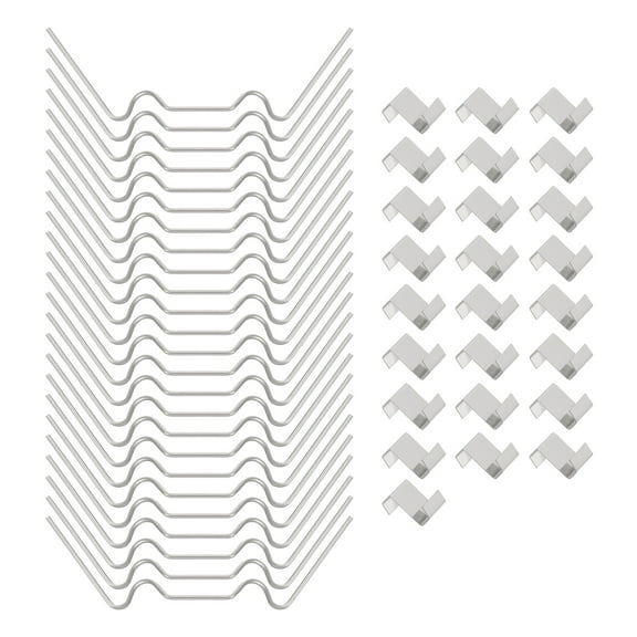 100pack Greenhouse Repair Kit, Includes 50pack 95mm W Type and 50pack Z Type Panel Fixing Clips