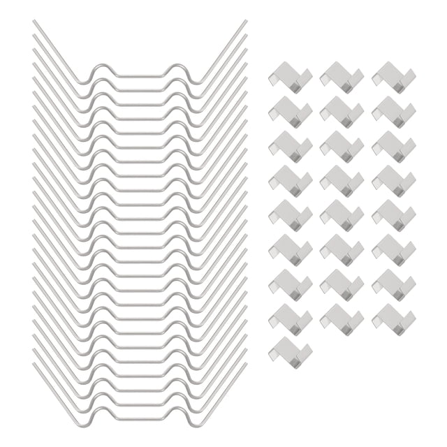 Unique Bargains 100pack Greenhouse Repair Kit, Includes 50pack 95mm W Type and 50pack Z Type Panel Fixing Clips