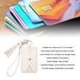 thumbnail image 3 of Cards Photo Holder Wallet, Small Credit Card Holder, 3 Inch Photos Storage Snap Button Design PU Leather Picture Storage Keychains Pocket for Travel Outdoor Gift, 3 of 8