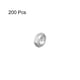 thumbnail image 3 of 200 Paquete de tuercas hexagonales de acero al carbono M2.5 tono plateado, 3 of 3