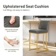 thumbnail image 5 of Sophia & William Counter Height Bar Stools with High Backrest Set of 6 Comfortable Modern Counter Stools for Kitchen & Home, Grey, 5 of 10