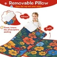 thumbnail image 3 of Pioneer Flower Floral Print Pattern Toddler Nap Mats for Kids Preschool,Sleeping Mat Bag or Kids,Toddler Sleeping Bag,Toddler Nap Mat or Daycare, 3 of 6