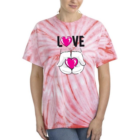 Love With Gloves Art Tie Dye Cyclone Women -Image by Shutterstock, Female Medium
