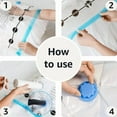 thumbnail image 4 of Basics Sacs de Compression pour Aspirateur avec Fermeture Éclair et Pompe à Main, Lot de 4, X-jumbo, Transparent, Taille X-jumbo, 4 of 5