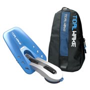 Tidal Wake XLR8 Wakesurf Shaper, High-Performance Wake Generator & Compact Storage Tote - Silver/Blue